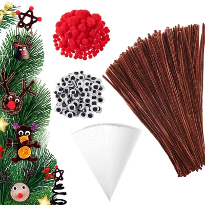 500-teiliges Chenillestangen-Set für Weihnachts-DIY