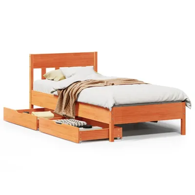 Immagine prodotto di Letto senza Materasso Marrone Cera 90x200 cm Legno di Pino