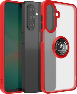 Produktbild von Avizar, Hulle Galaxy A26 Magnetring Transluzent, Rot