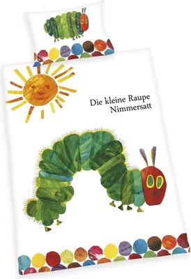 Obrázek produktu pro Dětské povlečení Little Caterpillar Nimmersatt, 40 x 60 cm + 100/135 cm