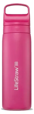 Produktbild von LifeStraw Wasserfilterflasche Go 2.0 Orchid Pink, aus Edelstahl, isoliert, 500 ml – Rosa