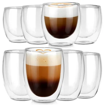Produktbild von Vilde | Thermogläser 8er Set - 250/370 ml - Doppelwandig - Verschiedene Größen
