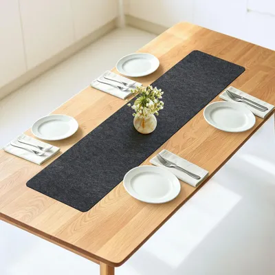 Zdjęcie produktu dla Bieżnik filcowy, 100 x 30 cm, kolor antracytowy