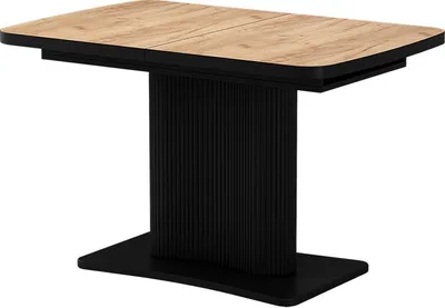 Image de Table de salle à manger Vicco Fenaro Chêne doré/noir 120x80cm extensible, Model 58006