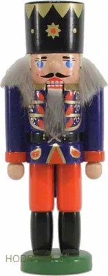 Produktbild von Nussknacker König dunkelblau Höhe 13cm NEU