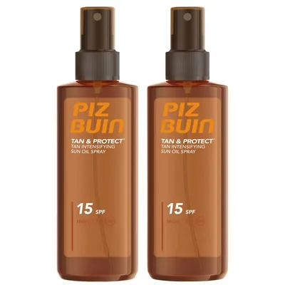 Produktbild von Piz Buin Tan & Protect Sonnenöl-Spray SPF15 x2szt