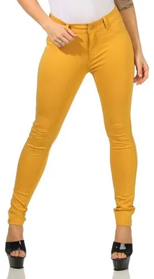 Produktbild von Damen Jeggings Hüfthose Senf L/40