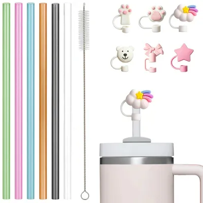 13-teiliges Strohhalm-Set 31 cm für Stanley Cup, bunt