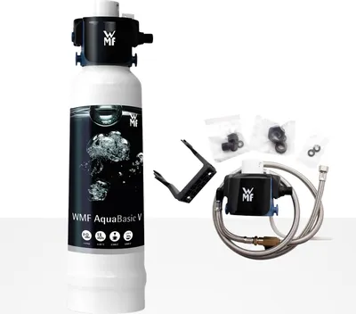 Produktbild von WMF Wasserfilter-Set AquaBasic V inkl. Filterkopf, Filterkerze AquaBasic V mit Anschluss-Set