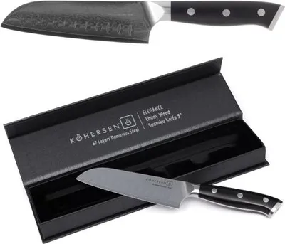 Zdjęcie produktu dla Nóż Santoku ze stali damasceńskiej 17,8 cm