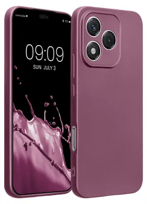 Produktbild von kwmobile Handyhülle für HONOR 400 Lite Hülle - weiche Silikon Case metallisch schimmernd - Schutzhülle Cover - Metallic Lavendel