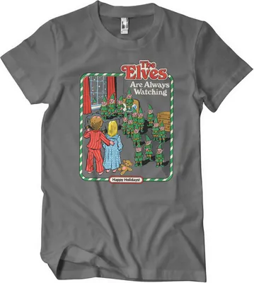 Produktbild von The Elves Are Watching T-Shirt - Large  - DarkGrey