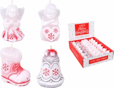 Zdjęcie produktu dla Świeczka CHRISTMAS FIGURES Christmas 5cm 23g MOM 35szt