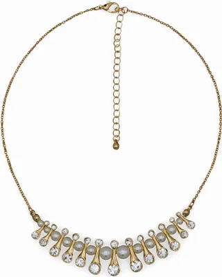 Produktbild von Steuer Modeschmuck Collierkette Metall 42+8cm gelb 445050095