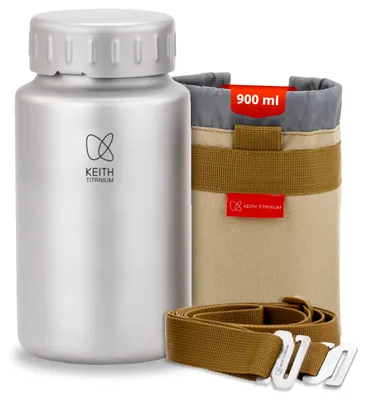 Productafbeelding van Lekdichte thermosfles met geïsoleerd deksel, 900 ml