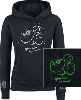 Produktbild von Mickey Mouse Kapuzenpullover Damen So Sweet schwarz M