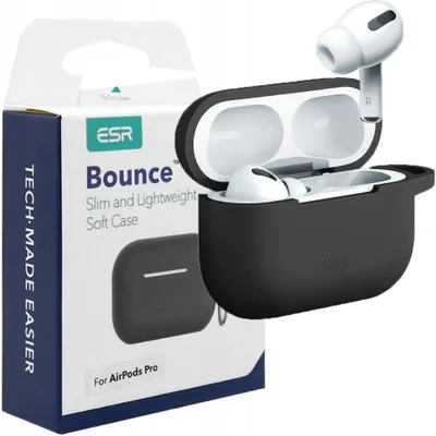 Obrázok produktu pre ESR Ochranné puzdro Bounce pre AirPods pro (čierna)