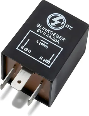 Produktbild von Blinkgeber, elektronisch, 6V 3-pol. Anschluss (31, 49, 49a), universell einsetzbar