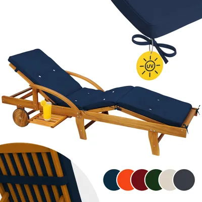 Immagine prodotto di Detex Cuscino Sdraio Imbottito Simil-lino Fascia di Sostegno Materassino Lettino Prendisole Giardino