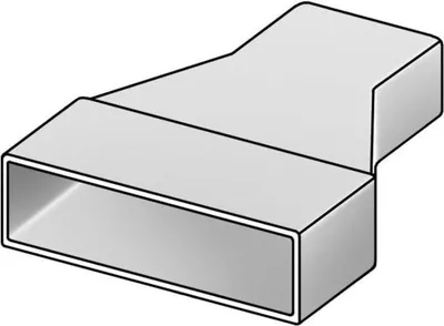 Produktbild von Helios Flachkanal-Übergang 60715 125 x 100 mm, flach