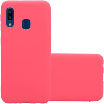 Produktbild von Cadorabo Hülle für Samsung Galaxy A10e / A20e Schutzhülle in Rot Handyhülle TPU Silikon Etui Case Cover