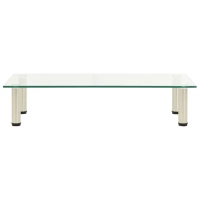 Produktbild von vidaXL TV-Tisch 80x35x17 cm Transparentes Hartglas