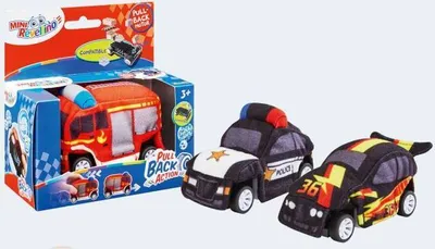 Produktbild von Mini Revellino Polizei Rückzugmotor Stoffbezug