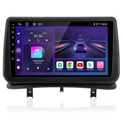 Obrázok produktu pre Vstavané navigačné zariadenia, 9" 2+64G Android13 carplay android auto autorádio pre Renault Clio3 2005-2014 GPS Navi BT FM SWC RDS DAB+