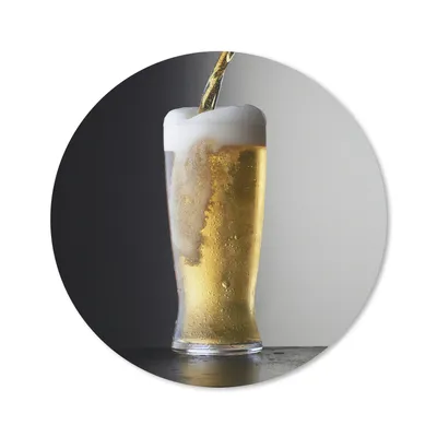 Produktbild von MuchoWow® Mauspad Mousepad Leckeres Bier auf schwarzem Hintergrund 30x30 cm - Mousepads - Maus Mat - Pad - Mausunterlage - Tischunterlage - Schreibtischmatten