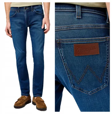 Obrázek produktu pro Wrangler | Pánské džíny Slim Fit, materiál: bavlna, barva: modrá, velikost: W30 L34