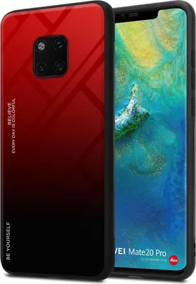 Produktbild von Cadorabo Hülle für Huawei MATE 20 PRO Schutz Hülle in Schwarz Handyhülle TPU Etui Cover Case Tempered Glas