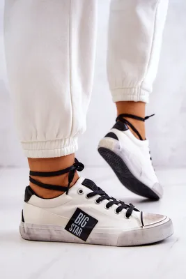 Produktbild von Big Star Turnschuhe für Damen Hordar weiß-schwarz 36