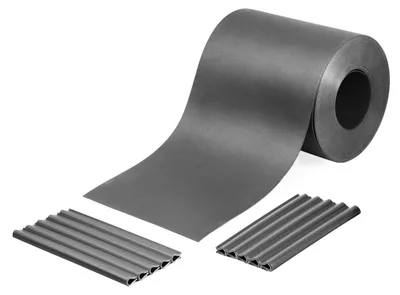 Image de HOLZBRINK Rouleau brise-vue 19 cm x 26 m en PP + 25 clips de fixation | Kit occultant pour grillage rigide, extérieur, balcon, jardin | vert (RAL 6005)