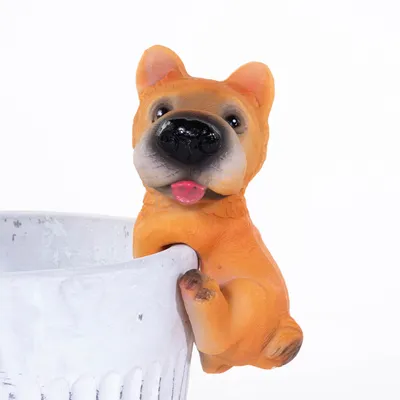 Obrázok produktu pre Dekoratívna figúrka psa do kvetináča