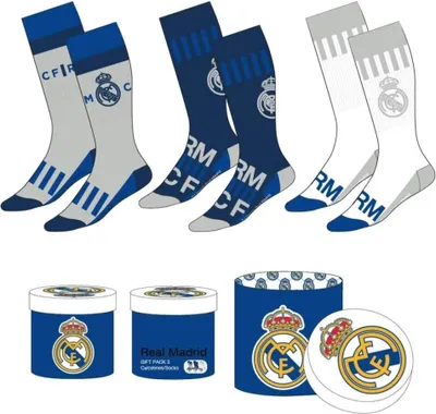 Produktbild von Fußball Socken 3er-Pack Real Madrid 38-45