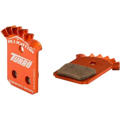 Produktbild von Alligator Turbo Cooling Formula Mega/the One Fr Bremsbeläge Aus Halbmetall Orange  Orange One Size