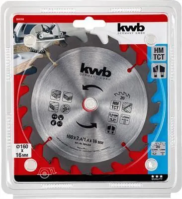 Obrázok produktu pre kwb 584359 Kotúčová píla 160 x 16 mm 1 ks