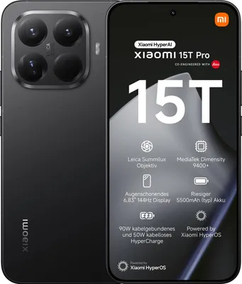 Produktbild von Xiaomi 15T Pro Dual Sim - Black - 1.000 GB