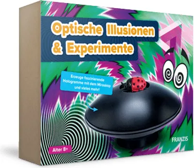 Immagine prodotto di FRANZIS 67230 - Optische Illusionen und Experimente - Erzeuge faszinierende Hologramme mit dem Miraskop und vieles mehr! Für Kinder ab 8 Jahren