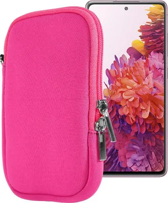 Produktbild von Cadorabo Universal Neopren Handy Hülle für Smarthones bis Universal Neopren 4.5 in Rosa Schutzhülle Neopren mit