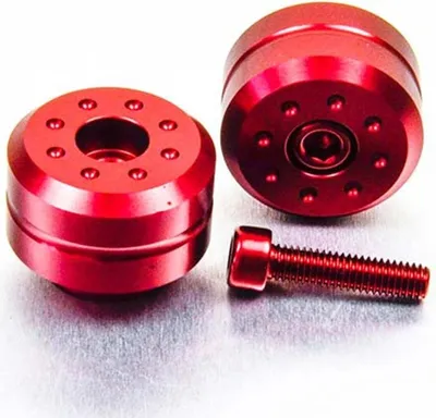 Produktbild von Lenkerenden JMP Aluminium rot für Yamaha