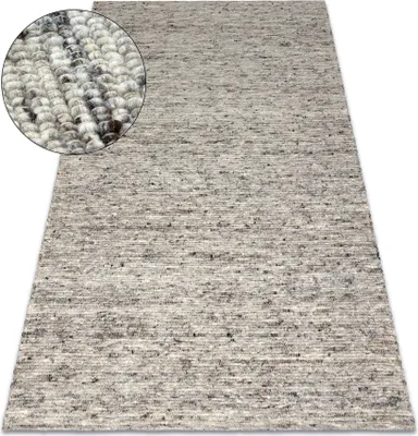 Produktbild von NEPAL 2100 Teppich natürlich grau – Wolle, doppelseitig, natur Grau 300x400 cm