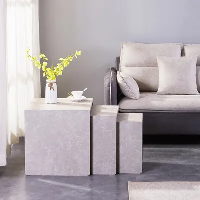 Produktbild von HOME DELUXE Couchtisch Beistelltisch 3er Set IRIMA|Sofatisch, Wohnzimmertisch, Satztisch