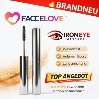 Zdjęcie produktu dla Tusz do rzęs Faccelove™ IronEye – wodoodporny, długotrwały, efekt objętości: czarny