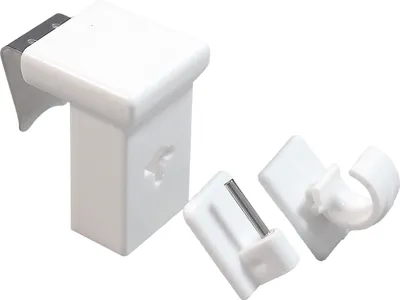 Produktbild von 20x Fensterhaken Dekohaken Dekoklipp mit austauschbaren Aufsätzen, weiß, Klemmbereich 10-27 mm