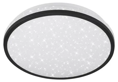 Produktbild von LED Deckenleuchte Bewegungsmelder Sternendekor 16W schwarz Ø28cm Telefunken