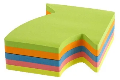 Produktbild von Kores Haftnotizen-Würfel "Pfeil" 70 x 70 mm blanko 250 Blatt