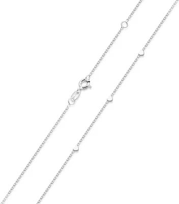 Produktbild von MATERIA by Matthias Wagner Herz Choker Kette Silber 925 Damen Halskette 42-45 cm CO-35-Silber