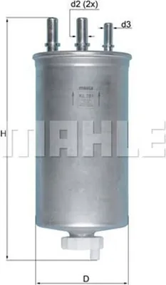 Produktbild von KNECHT Kraftstofffilter Artikel: KL 781