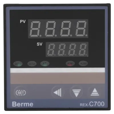 Produktbild von REX-C700 Digitaler PID-Temperaturregler, Temperaturbereich 0-400 °C, Thermoelement-Eingang, Relaisausgang, 220V